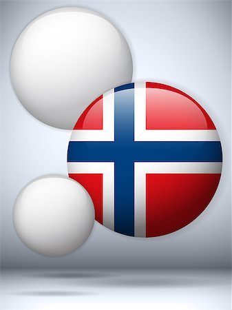simsearch:400-07032470,k - Vector - Norway Flag Glossy Button Photographie de stock - Aubaine LD & Abonnement, Code: 400-07032497