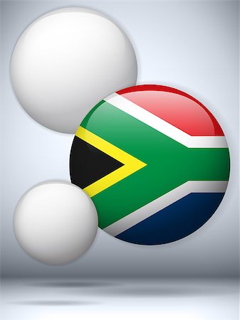 simsearch:400-07032470,k - Vector - South Africa Flag Glossy Button Photographie de stock - Aubaine LD & Abonnement, Code: 400-07032499
