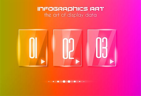 simsearch:400-06855104,k - Infographic design template with glass surfaces. Ideal to display information, ranking and statistics with orginal and modern style. Stockbilder - Microstock & Abonnement, Bildnummer: 400-07032607