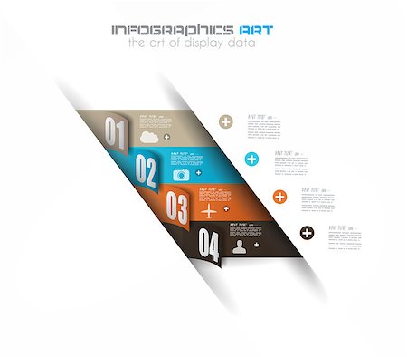 simsearch:400-06855104,k - Infographic design template with paper tags. Ideal to display information, ranking and statistics with orginal and modern style. Stockbilder - Microstock & Abonnement, Bildnummer: 400-07032611