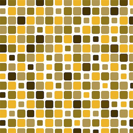 Mosaic with square yellow background, vector illustration Stock Photo - Budget Royalty-Free & Subscription, Code: 400-07032709