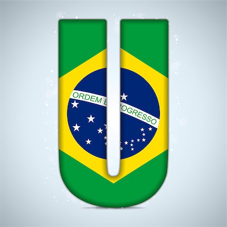 riot - Vector - Brazil Flag Brazilian Alphabet Letters Words Stock Photo - Budget Royalty-Free & Subscription, Code: 400-07032819