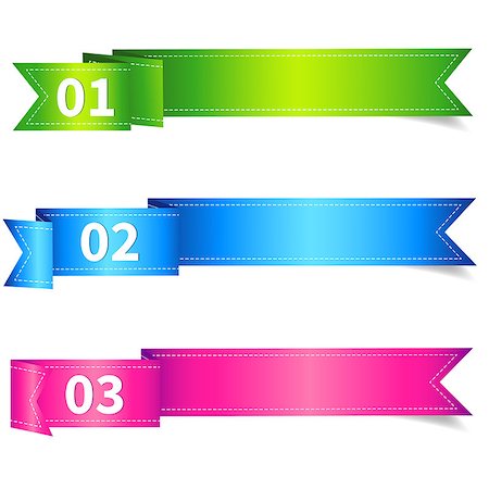 red ribbon vector - Set of Various Shape Label and Sticker Stock Photo - Budget Royalty-Free & Subscription, Code: 400-07032869