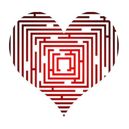 fleck - Abstract vector illustration of the maze in the heart. This file is vector, can be scaled to any size without loss of quality. Stock Photo - Budget Royalty-Free & Subscription, Code: 400-07033024