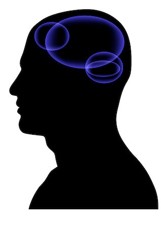 simsearch:400-07472751,k - Abstract image - Glowing  Head - Intelligence - Thinking. This file is vector, can be scaled to any size without loss of quality. Stock Photo - Budget Royalty-Free & Subscription, Code: 400-07033023