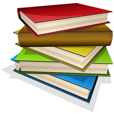 simsearch:400-05254227,k - Vector illustration pile of books isolated on white Photographie de stock - Aubaine LD & Abonnement, Code: 400-07033237