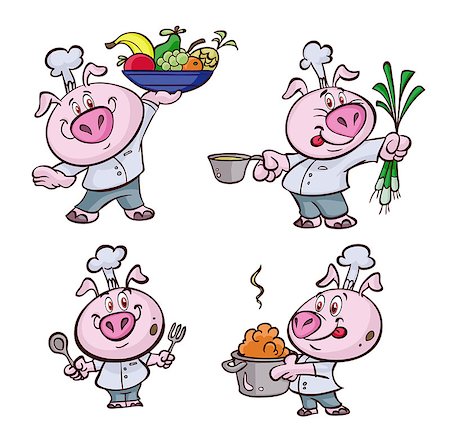 pig roast - a nice fat pig cooking Stock Photo - Budget Royalty-Free & Subscription, Code: 400-07033388