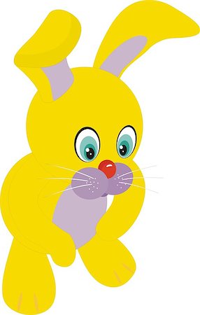 simsearch:400-07918929,k - rabbit sitting in front of white background Stockbilder - Microstock & Abonnement, Bildnummer: 400-07033397