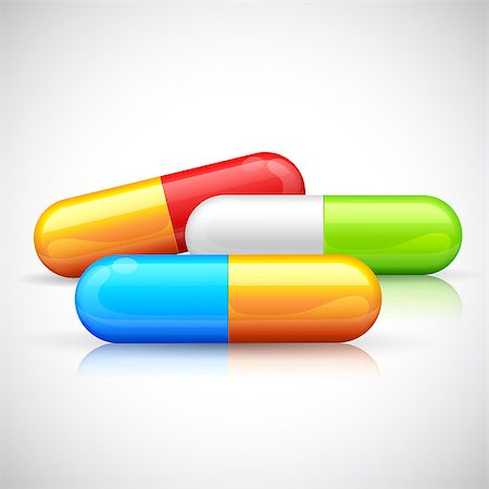 simsearch:400-06852415,k - illustration of colorful medical capsule Foto de stock - Royalty-Free Super Valor e Assinatura, Número: 400-07033692