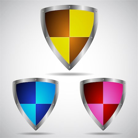 Set of security shield symbol icon, vector illustration Stockbilder - Microstock & Abonnement, Bildnummer: 400-07033758