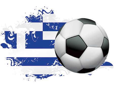 flag greece 3d - Soccer ball with a grunge flag of Greece. Vector EPS 10 available . EPS file contains transparencies and gradient mesh. Stock Photo - Budget Royalty-Free & Subscription, Code: 400-07044445