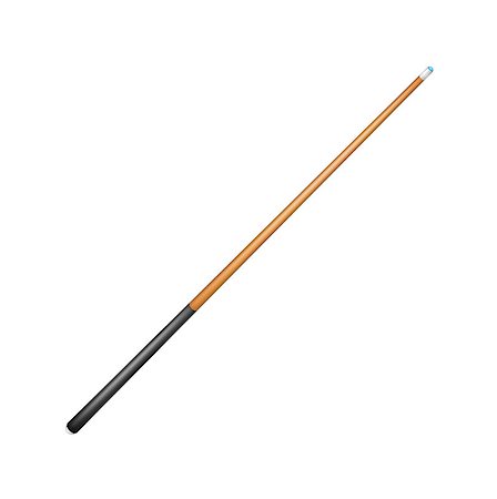 simsearch:400-08160849,k - Billiard cue in retro design on white background Foto de stock - Super Valor sin royalties y Suscripción, Código: 400-07044732