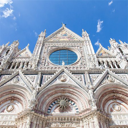 simsearch:400-05733973,k - Siena, Tuscany region, Italy. The main church of this ancient town Stock Photo - Budget Royalty-Free & Subscription, Code: 400-07044831