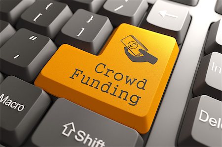 donation - Orange Crowd Funding Button on Computer Keyboard. Internet Concept. Stock Photo - Budget Royalty-Free & Subscription, Code: 400-07045062