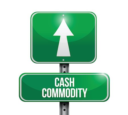 simsearch:400-07050344,k - cash commodity road sign illustrations design over white Fotografie stock - Microstock e Abbonamento, Codice: 400-07045263