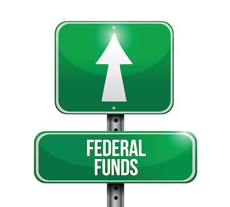 simsearch:400-07050344,k - federal funds road sign illustration design over white Fotografie stock - Microstock e Abbonamento, Codice: 400-07045311