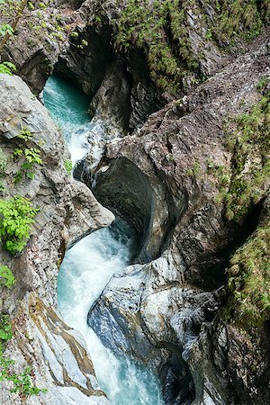 simsearch:400-05034990,k - Summer Liechtensteinklamm gorge with stream and waterfalls in Austria. Foto de stock - Super Valor sin royalties y Suscripción, Código: 400-07045465