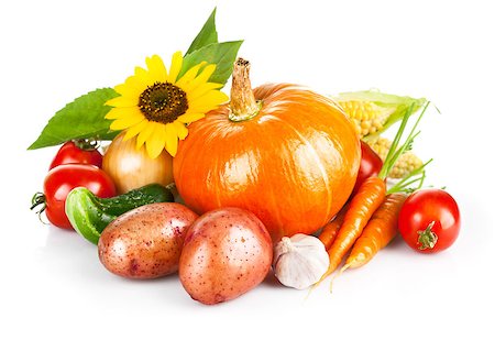 simsearch:400-05939266,k - autumnal harvest fresh vegetable isolated on white background Photographie de stock - Aubaine LD & Abonnement, Code: 400-07045767