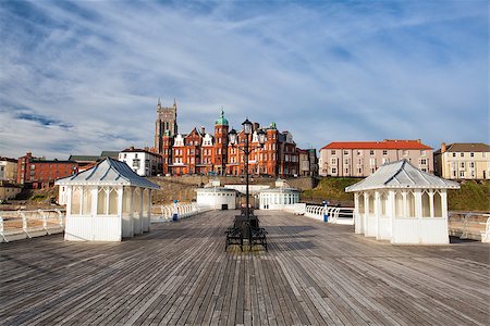 empty cathedrals europe - On the empty Cromer pier at sunrise Stock Photo - Budget Royalty-Free & Subscription, Code: 400-07045973