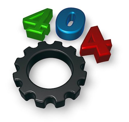 simsearch:400-04145785,k - error 404 page not found - message and gear wheel - 3d illustration Foto de stock - Super Valor sin royalties y Suscripción, Código: 400-07046140