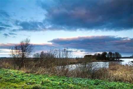 simsearch:400-07046539,k - dramatic sunrise over swamp in Groningen, Netherlands Stock Photo - Budget Royalty-Free & Subscription, Code: 400-07046542