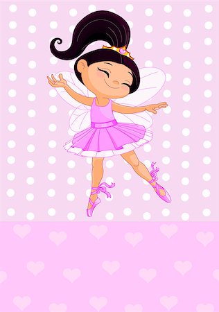 Happy little princess over pink background Stock Photo - Budget Royalty-Free & Subscription, Code: 400-07047639