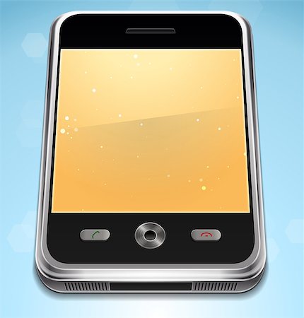 simsearch:400-09151522,k - Vector Realistic Cell Phone Photographie de stock - Aubaine LD & Abonnement, Code: 400-07047786