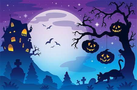 simsearch:400-04267958,k - Halloween theme image 9 - eps10 vector illustration. Stock Photo - Budget Royalty-Free & Subscription, Code: 400-07048130