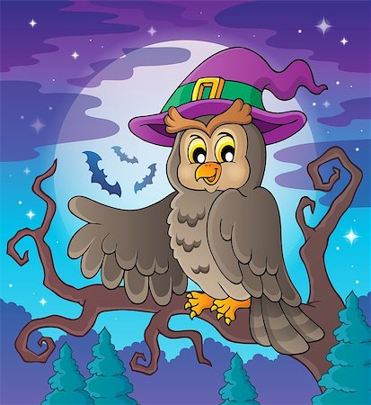 simsearch:400-04236811,k - Owl theme image 3 - eps10 vector illustration. Photographie de stock - Aubaine LD & Abonnement, Code: 400-07048144