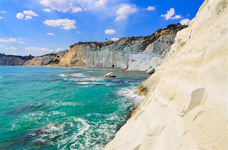 simsearch:400-06738203,k - Beautiful ocean beach Scala dei Turchi in Sicily, Italy Stock Photo - Budget Royalty-Free & Subscription, Code: 400-07048170