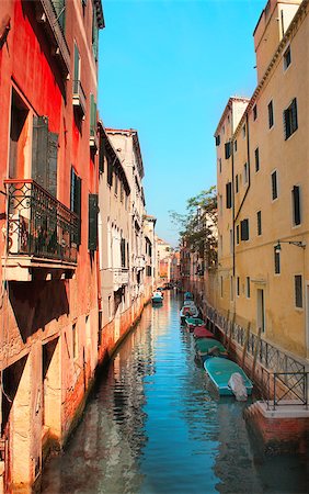 simsearch:400-05159849,k - Venice street, Italy. Summer day Stock Photo - Budget Royalty-Free & Subscription, Code: 400-07048222