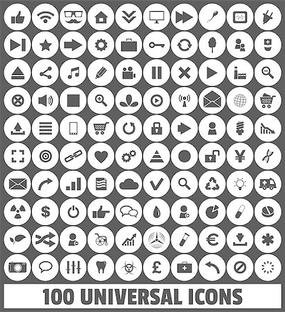 Web, Business, Social, Multimedia, Medical, Ecology Vector Icons Set 2 Stock Photo - Budget Royalty-Free & Subscription, Code: 400-07048256