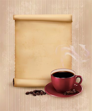 Retro Menu for restaurant. Coffee design template. Vector illustration Stock Photo - Budget Royalty-Free & Subscription, Code: 400-07048528