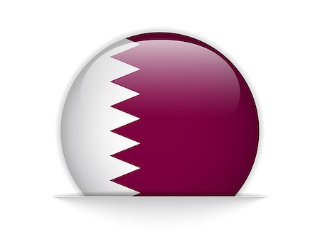 simsearch:400-07032470,k - Vector - Qatar Flag Glossy Button Photographie de stock - Aubaine LD & Abonnement, Code: 400-07048634