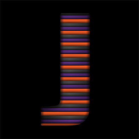 simsearch:400-06422133,k - Vector - Halloween Alphabet Letters Stripe Black Orange Purple Stockbilder - Microstock & Abonnement, Bildnummer: 400-07048645