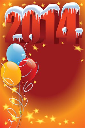 simsearch:400-07795877,k - New Year decoration ready for posters and cards Stock Photo - Budget Royalty-Free & Subscription, Code: 400-07048680