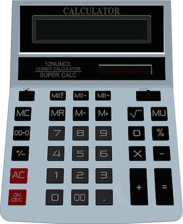 Electornic mathematics calculator. EPS 10 vector format Stock Photo - Budget Royalty-Free & Subscription, Code: 400-07049095