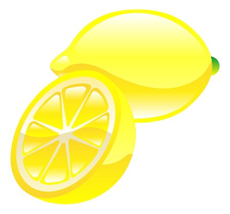 simsearch:400-07049186,k - Illustration of lemon fruit icon clipart Foto de stock - Royalty-Free Super Valor e Assinatura, Número: 400-07049188