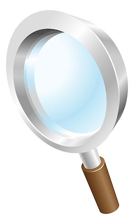 simsearch:400-07049186,k - magnifying glass search icon clipart Foto de stock - Royalty-Free Super Valor e Assinatura, Número: 400-07049205