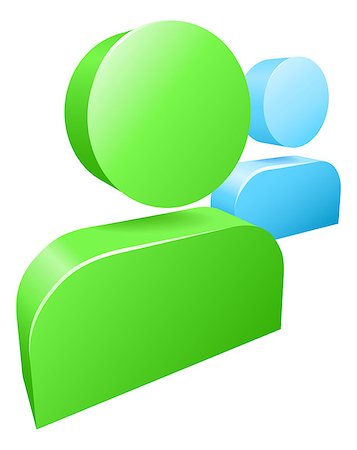 simsearch:400-07049186,k - Illustration of messenger people social media networking icon Foto de stock - Royalty-Free Super Valor e Assinatura, Número: 400-07049209