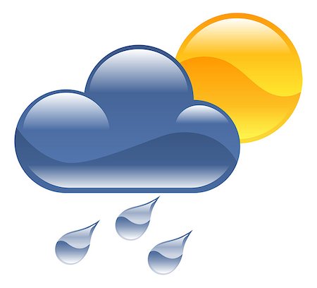 simsearch:400-07049186,k - Weather icon clipart illustration Foto de stock - Royalty-Free Super Valor e Assinatura, Número: 400-07049219