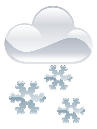 simsearch:400-07049186,k - Weather icon clipart snow flakes illustration Foto de stock - Royalty-Free Super Valor e Assinatura, Número: 400-07049224