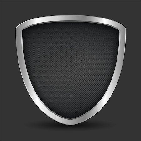 simsearch:400-05719517,k - Black shield, vector eps10 illustration Stock Photo - Budget Royalty-Free & Subscription, Code: 400-07049265