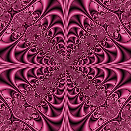 simsearch:400-06699301,k - Digital abstract fractal image with a Gothic geometric design in shades of pink. Stock Photo - Budget Royalty-Free & Subscription, Code: 400-07049564