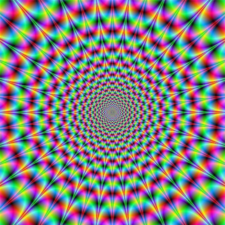 simsearch:400-06067180,k - Digital abstract fractal image with an optically challenging circular design in turquoise and pink. Foto de stock - Super Valor sin royalties y Suscripción, Código: 400-07049562