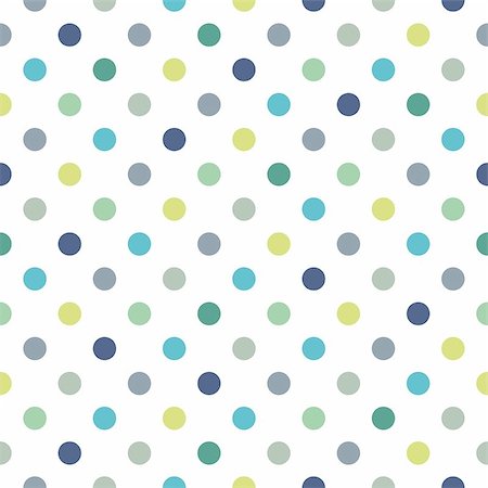 Seamless vector pattern, texture or background with cool mint, blue and yellow green polka dots on white background for web design, desktop wallpaper, winter blog, website or invitation card. Foto de stock - Super Valor sin royalties y Suscripción, Código: 400-07049786