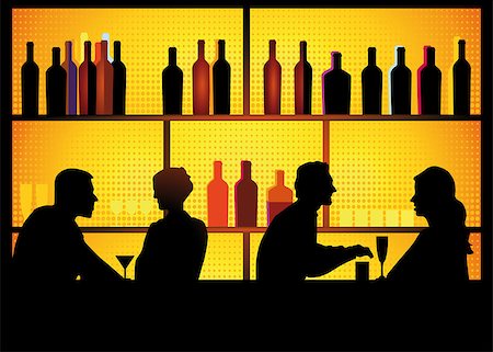pic of friends in bar celebration - nightclub Stock Photo - Budget Royalty-Free & Subscription, Code: 400-07049937