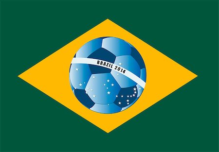 earth vector south america - Vector illustration of the Brazil flag with football ball. This file is vector, can be scaled to any size without loss of quality. Stock Photo - Budget Royalty-Free & Subscription, Code: 400-07040261
