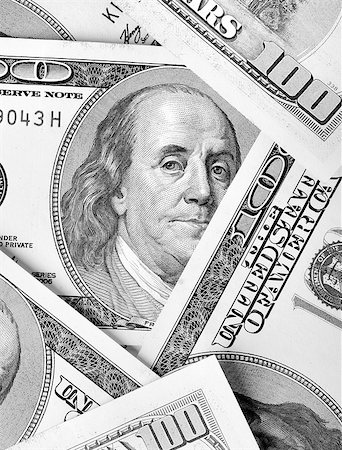 franklin - Franklin's portrait on dollar bills close-up Stock Photo - Budget Royalty-Free & Subscription, Code: 400-07040319