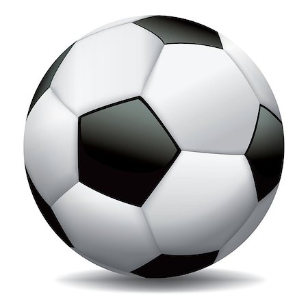 enterlinedesign (artist) - A realistic soccer ball illustration on white background. Vector EPS 10 available. EPS file contains transparencies and gradient mesh. Stock Photo - Budget Royalty-Free & Subscription, Code: 400-07041055